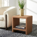 SAFAVIEH Couture Liivia Cork Cork Accent Table - 18 W x 14 D x 18 H - 18Wx14Dx18H