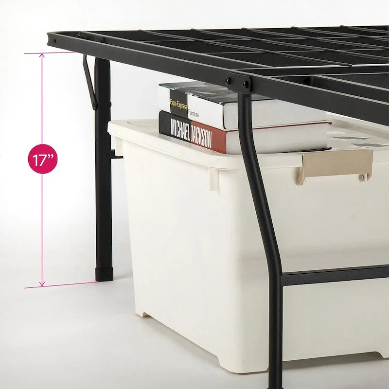 18 Inch Metal Platform Bed Frame by Crown Comfort