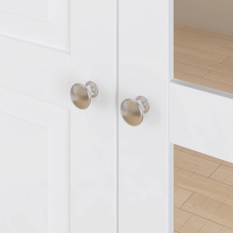 78.7H Combo Twin Wardrobe Set Elegance Meets Utility Armoires Closet