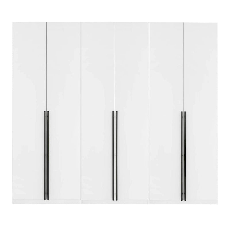 Manhattan Comfort Lee Modern 3.0 Freestanding Wardrobe Closet Armoire Set of 3
