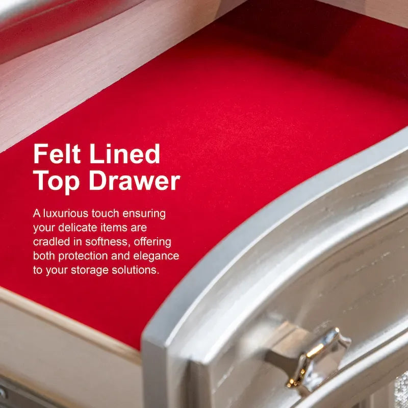 Furniture of America Cruz Contemporary Gray Solid Wood Panel 5-Piece Bed, 2 Nightstand, Dresser and Mirror Bedroom Set