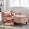 Chaise Lounge Indoor,Lounge Chair for Bedroom with Storage & Pillow,Modern Upholstered Rolled Arm Chase Lounge for Sleeping
