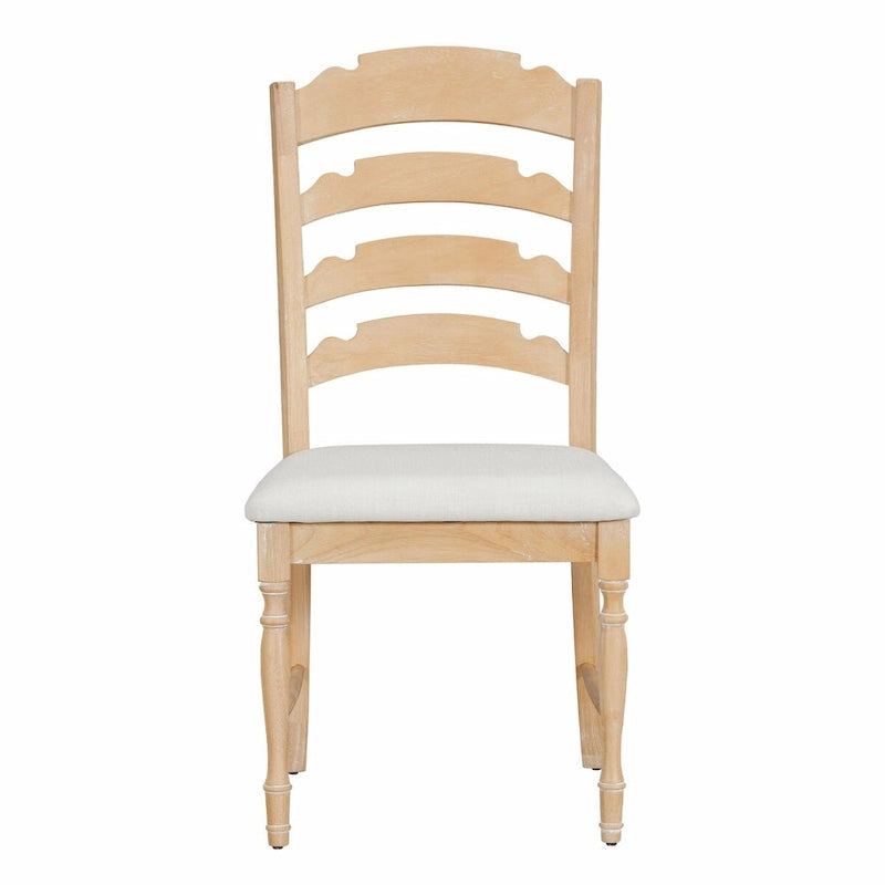 Vintage Traditional 4-Piece Upholstered Dining Chairs with Serrated Backs