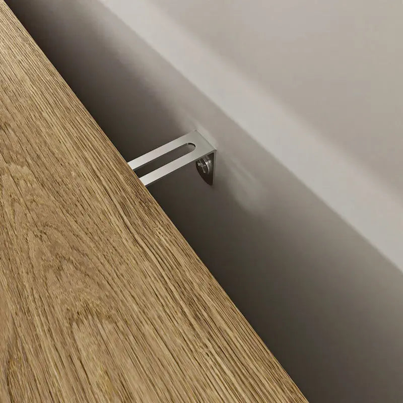 Farmhouse Coffee Bar Cabinet with Drawer and Adjustable Shelf - Brown