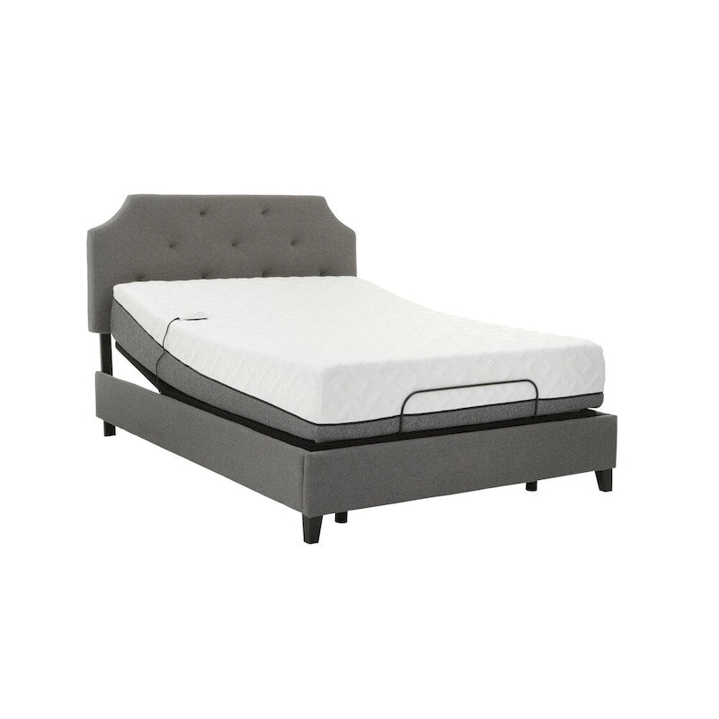 Sleep Zone Pacifica 12-inch Memory Foam Mattress and Z100 Adjustable Bed Set