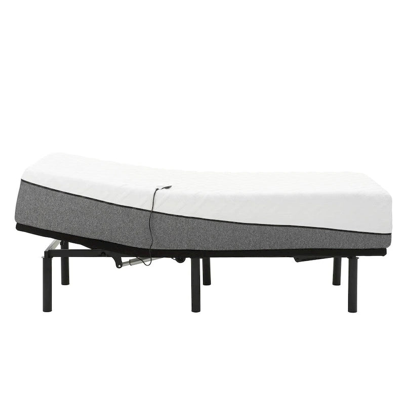 Sleep Zone Pacifica 12-inch Memory Foam Mattress and Z100 Adjustable Bed Set