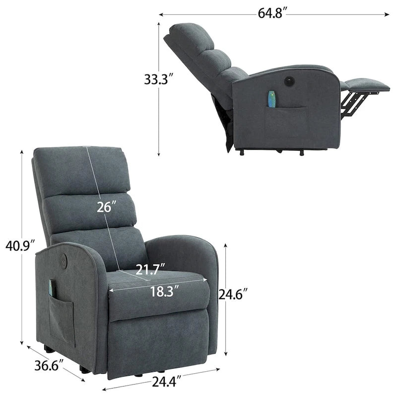 AVAWING Modern Power Lift Massage Chair Electric Recliner