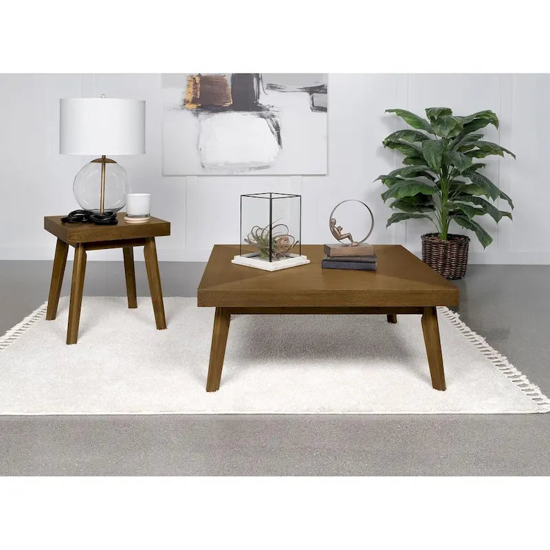 Hayward Walnut Coffee Table with Diamond Parquet