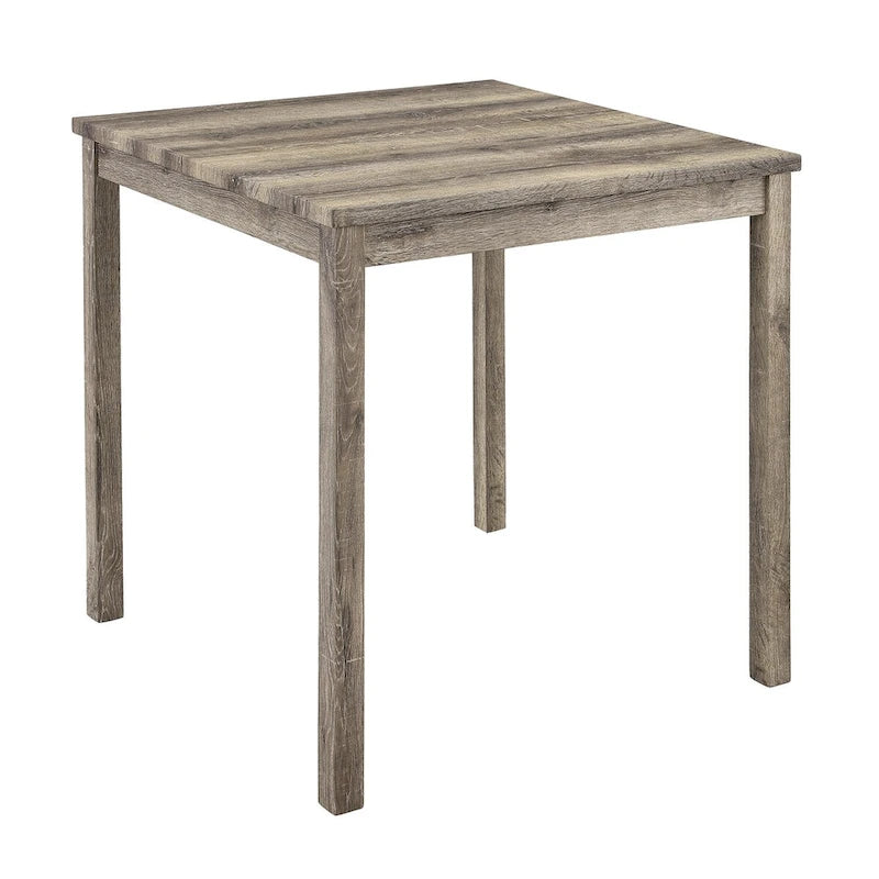5-Piece Dining Table Set, Wood Square Table and 4 Upholstered Chairs