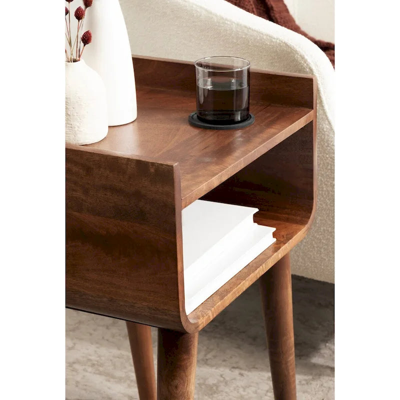 Kate and Laurel Quilby Wood Side Table - 18x14x27