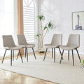 Dining Chairs Set of 4 Modern Kitchen Artificial Leather Chairs
