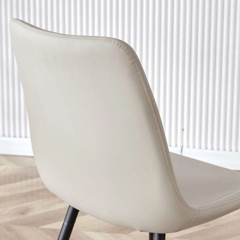 Dining Chairs Set of 4 Modern Kitchen Artificial Leather Chairs