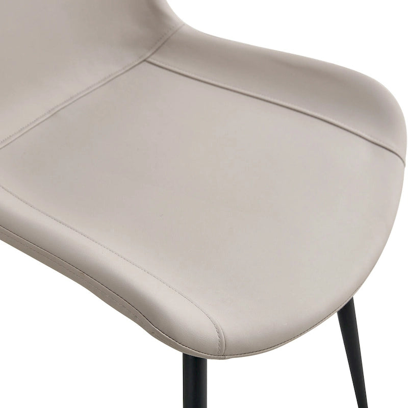 Dining Chairs Set of 4 Modern Kitchen Artificial Leather Chairs