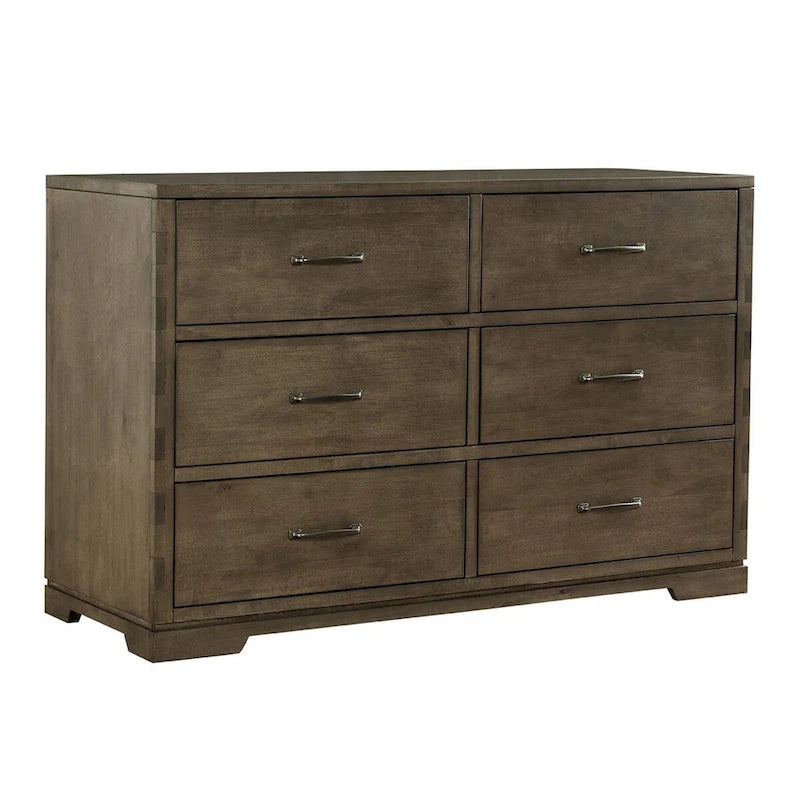 Dovetail 6-Drawer Dresser, Graphite