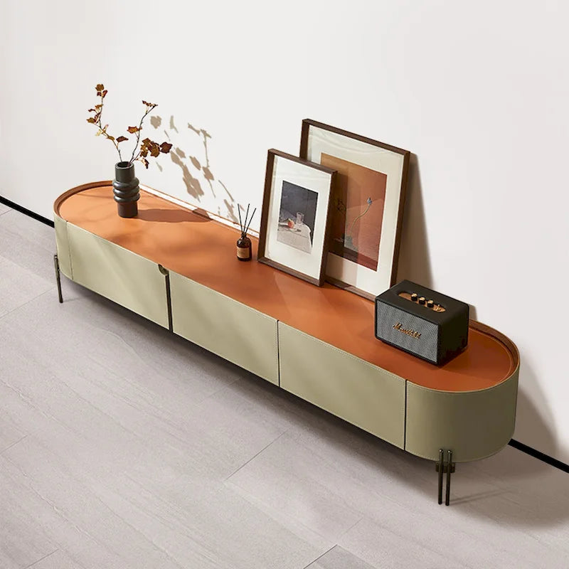 Modern TV Stand with 3 Drawers - Light Luxury Style