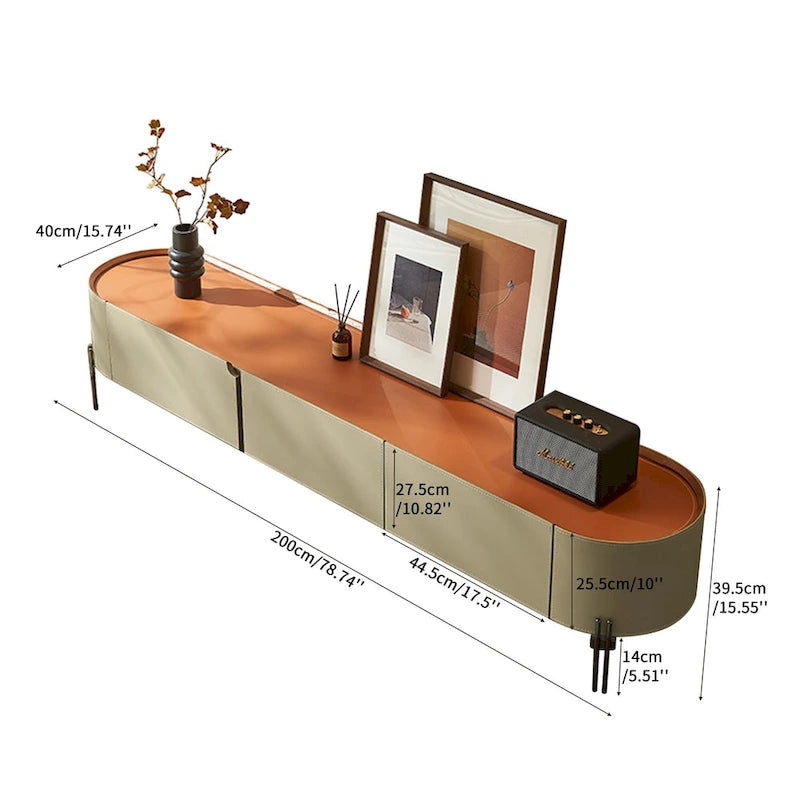 Modern TV Stand with 3 Drawers - Light Luxury Style